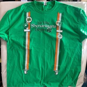 Fruit of the Loom Let the Shenanigans Begin T Shirt Size 3XL St Patrick’s Day